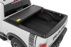 Ram 1500 Hard Low Profile Bed Cover - Rough Country - Tri-Fold - '11-'18